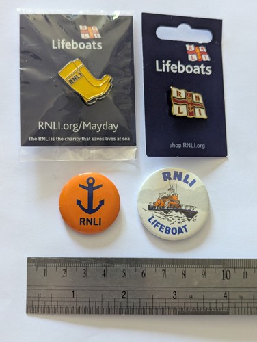 Rnli pin badge enamel tin - &,