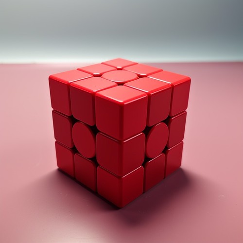 Red speed cube - 3x3x3, uk