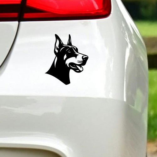Doberman sticker dog dogs car - doberman,