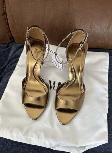 Zara metallic high heel - metallic, high-heel