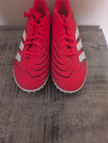 Red and white adidas predator - white,