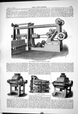 Old *6100 Double Saw Frame Roller Mill Purifier 1883 Physical Society