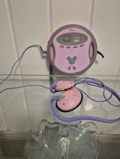 Disney Pink Portable Radio /  Cd Player Collectable Tested And Working 