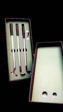 Gift For Golf Lover, Mini Table Top Golf Pen Set Red, Blue, Black Pens Working