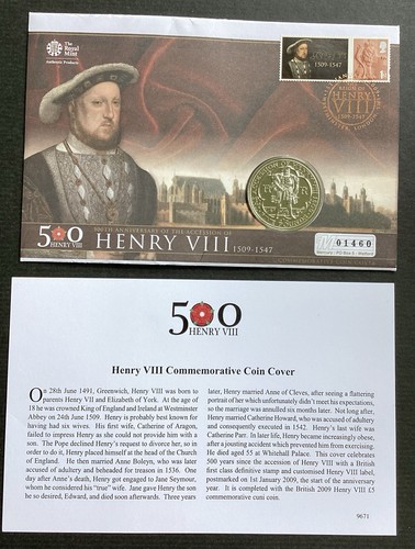 Royal mint henry viii coin - royal,