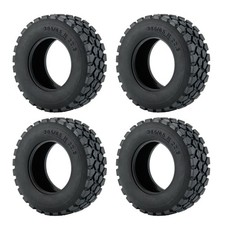 2/4Pack Rubber Wheel Tires Tyres For Tamiya 1:14 Tractor Truck Trailer RC Car