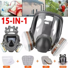15-in 1 Suit Full Face Respirator For 6800 Gas mask Facepiece Painting Spraying