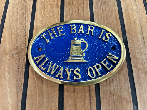 The bar always open - the, brass