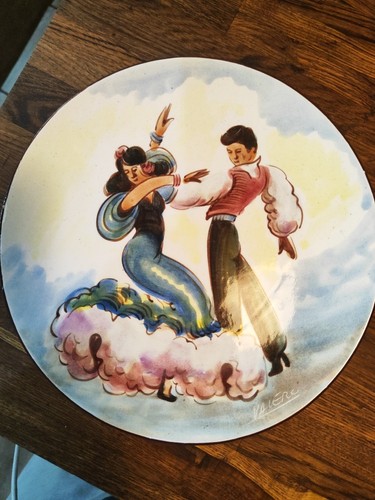 Vintage flamenco dancers plate - vintage,