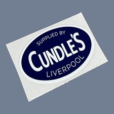 CUNDLE’S Motorcycle Moped Dealer Vinyl Sticker Lambretta Vespa SX TV LI LD LIS