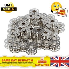 50 X Metal Bobbins for Domestic Sewing Machines Spools Winder Universal