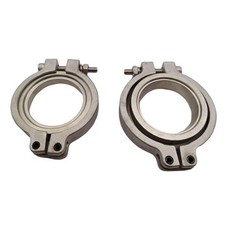 2Pcs 1.73" 44mm V band Flang Clamp Set for MVR 44mm Wastegate Inlet Tial Kit