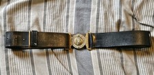 Vintage Royal Corps & Signals Leather Belt & Buckle