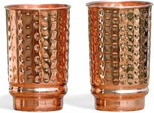Pure Copper Hammered Cup &