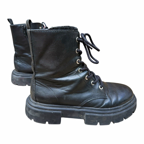 Women black leather - women's,