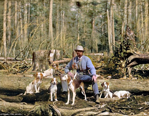 1901 deer hunting beagles x - 1901,