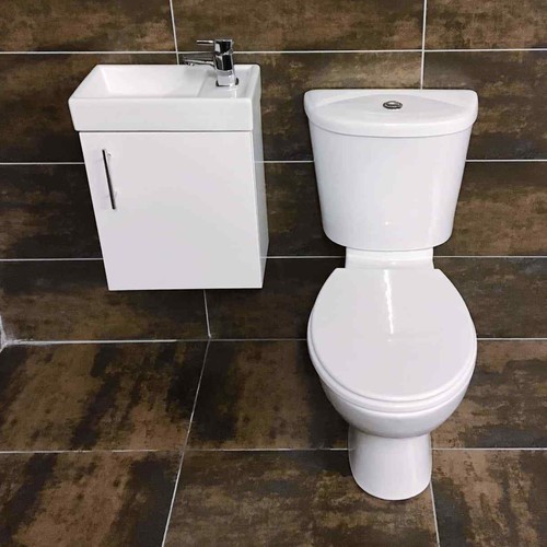 Cloakroom set 400mm vanity - cloakroom,