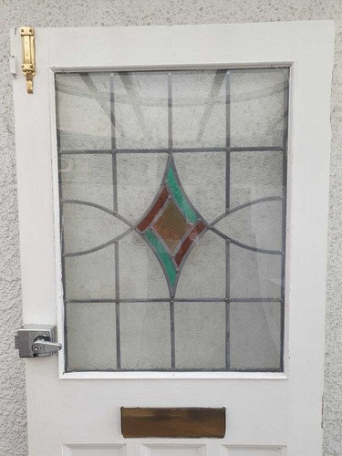 Art deco stained glass - art, front