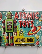 Metallic / Tin Sign.  Unusual