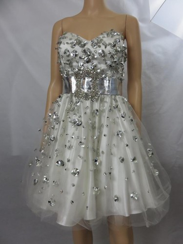 Terani white cocktail dress - terani,