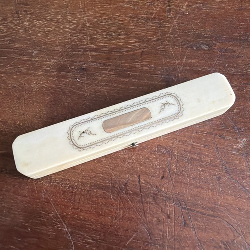 Antique bone and inlaid - antique,