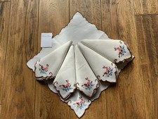 Vintage Hand Embroidered Linen