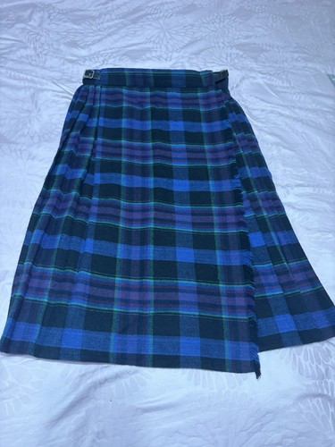 Vintage flame tartan kilt - vintage,