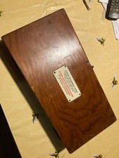 VINTAGE SMALL wood STORAGE BOX Marked AVIATION DEVELOPMENTS LTD Chobert Riveters