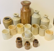 Vintage Stone Wear Lot Jars