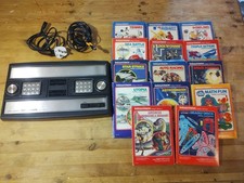 Vintage Video Games Console Bundle - Mattel Intellivision & 14 Games
