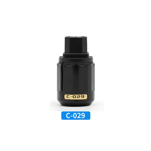 Iec female power plug red - female,