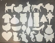 Diecuts die cuts x 20 white