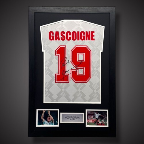 Gazza paul gascoigne signed - gazza,