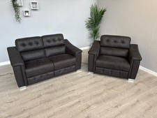 DFS - La-Z-Boy NEW HOLLYWOOD Fabric 2 Seater Sofa + Cuddler Armchair, Power