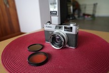 canonet ql17 with canon lite D flash, battery and filters - works