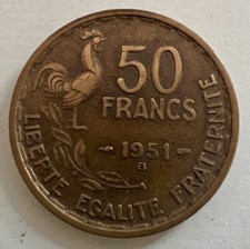 1951 France 50 French Francs