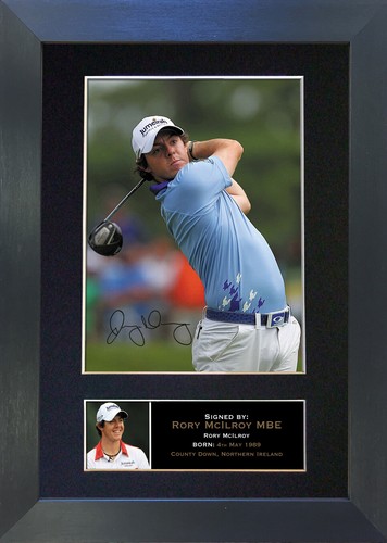 Rory mcilroy mounted signed - mcilroy,