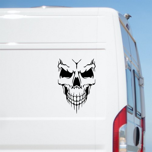 Skull sticker car caravan - skull,