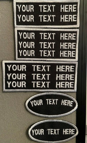 Personalised embroidered text - personalised,