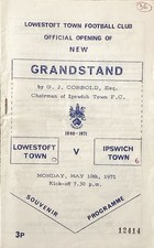 Lowestoft Town v Ipswich Town  - Friendly - Grandstand opening - May 1971