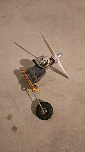 Vintage model airplane engine - model,
