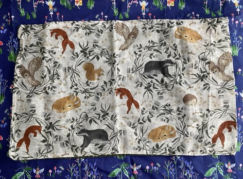 Woodland pillow case hedgehog - woodland,