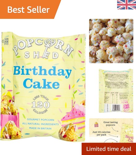 Gourmet birthday cake popcorn - birthday,