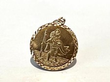 9CT 9K GOLD ST CHRISTOPHER TRAVEL PENDANT CHARM 4 A NECKLACE CHAIN BRACELET 375