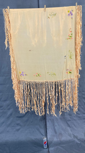 Vintage silk hand - hand, embroidered