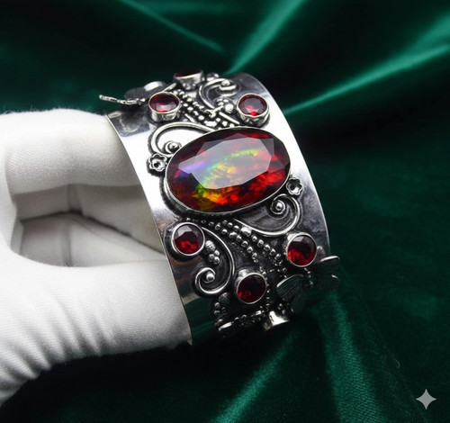 925 sterling silver ammolite - 925,