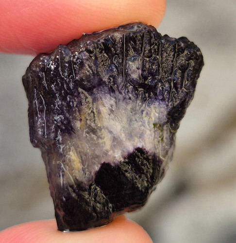 Blue john fluorite - fluorite, banded