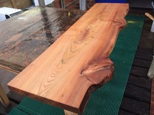 solid Elm wood floating shelves, Waney Edge. Rustic,chunky Mantle Piece,sill Oak