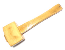 vintage square headed wooden mallet/hammer clean old Carpentry tool