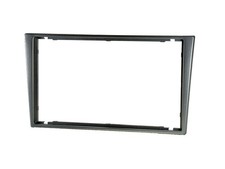 Mounting frame double DIN car radio for Opel Suzuki Renault light silver